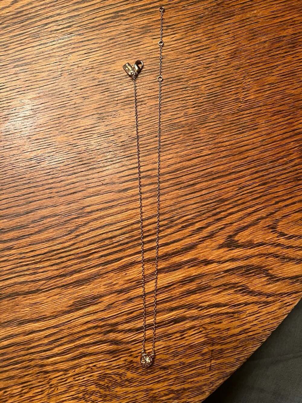 Coach Goldtone Crystal Pendant Necklace